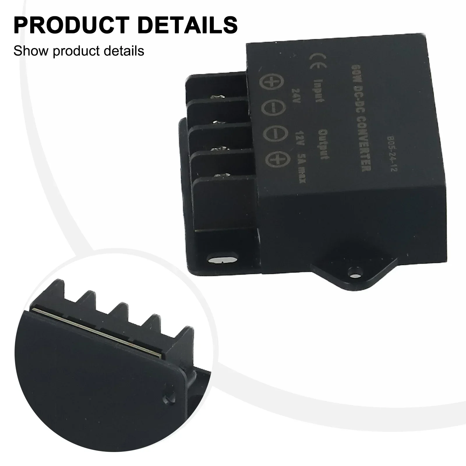 Short circuit and Over temperature Protection DC 24V to 12V Converter 5A 60W Step Down Power Supply IP68 Waterproof
Short circuit and Over temperature Protection DC 24V to 12V Converter 5A 60W Step Down Power Supply IP68 Waterproof