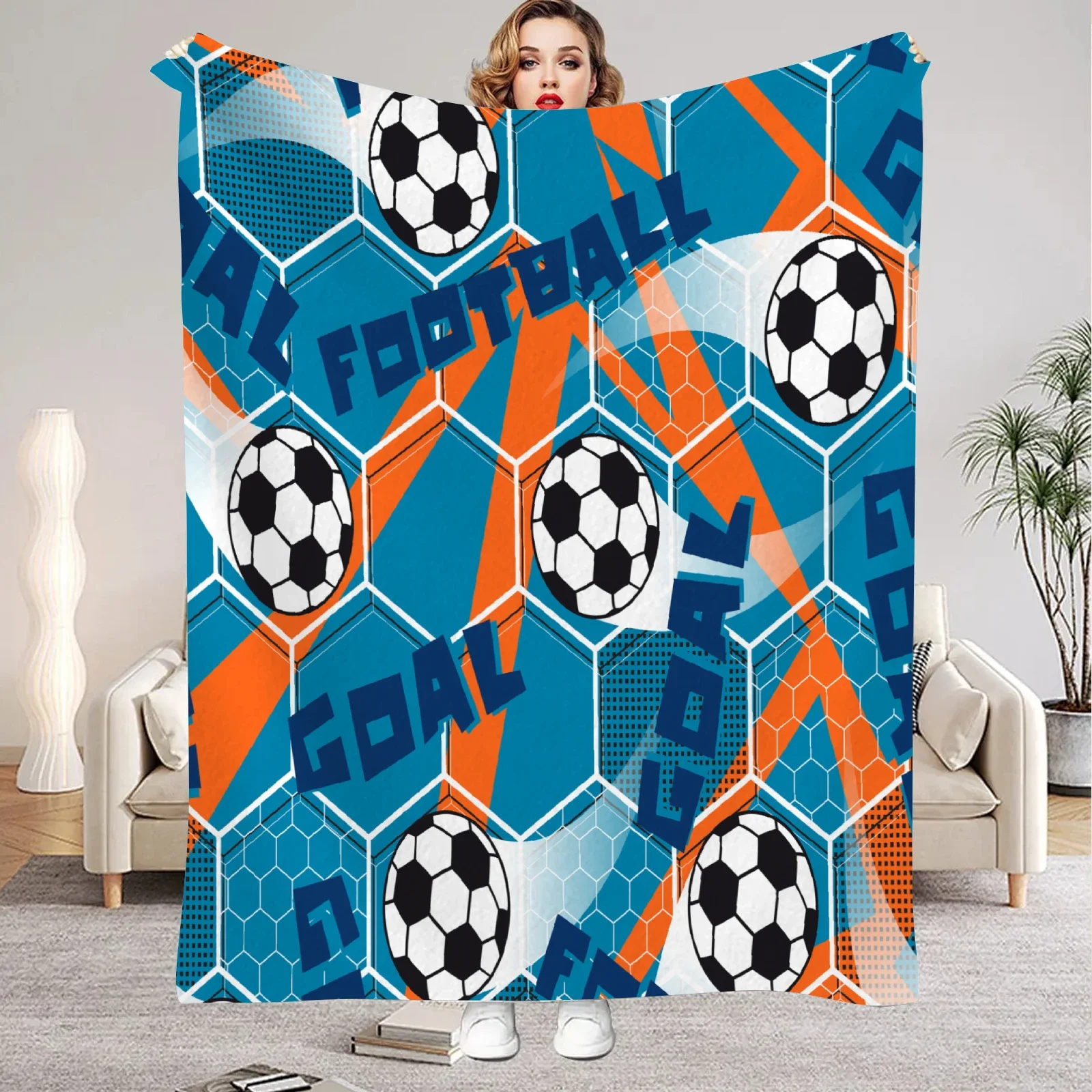 Flannel D Printed Football Blanket for Home Office Camping Soft Warm Throw Blanket for Nap Leisure Birthday Gift for Boys and G
Flannel D Printed Football Blanket for Home Office Camping Soft Warm Throw Blanket for Nap Leisure Birthday Gift for Boys and G
