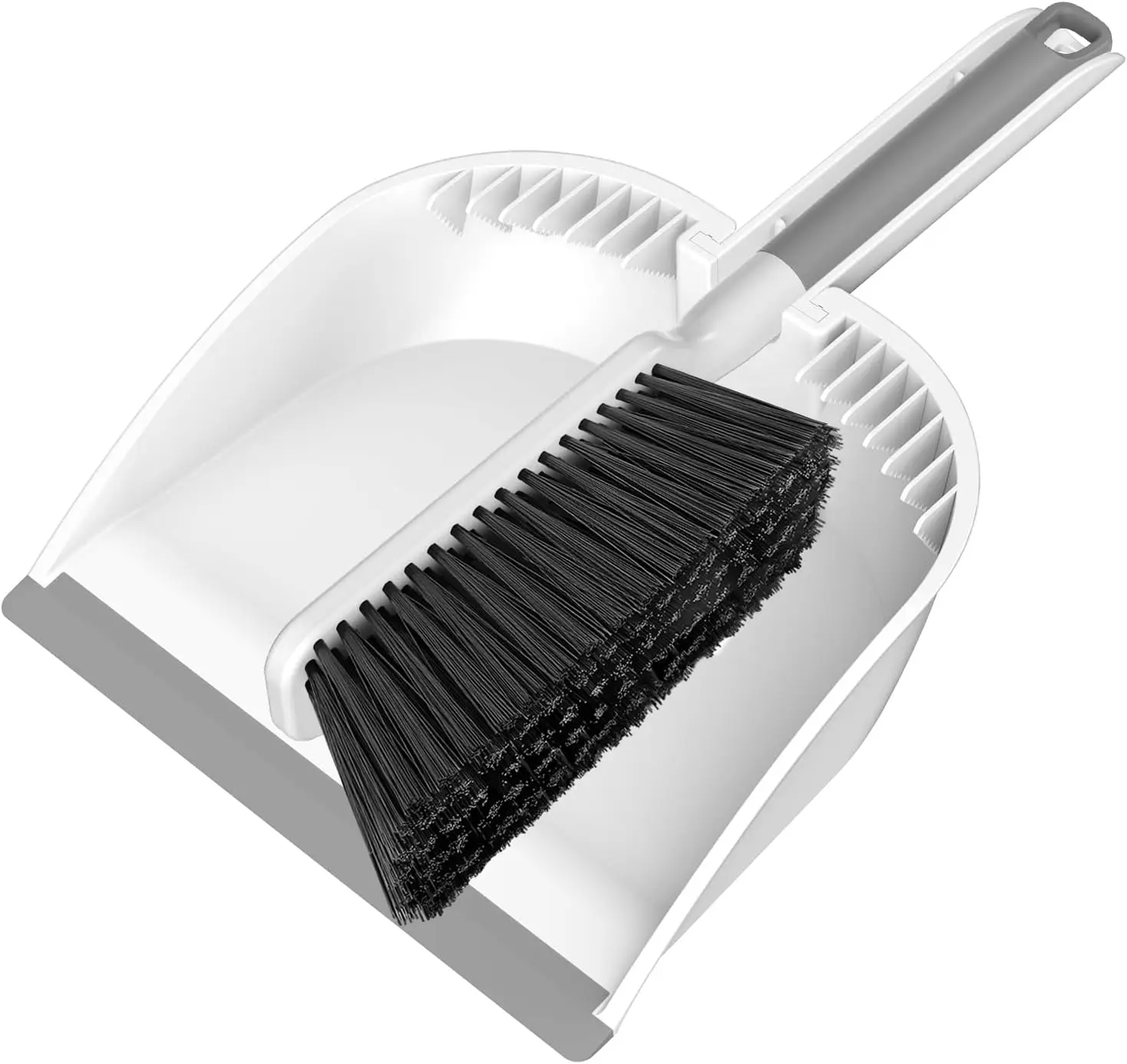 Small Dustpan and Brush Set, Snap-On Handheld Broom with Teeth, Portable for Desktop, Pet Hair, Sofa, Camping, White
Small Dustpan and Brush Set, Snap-On Handheld Broom with Teeth, Portable for Desktop, Pet Hair, Sofa, Camping, White