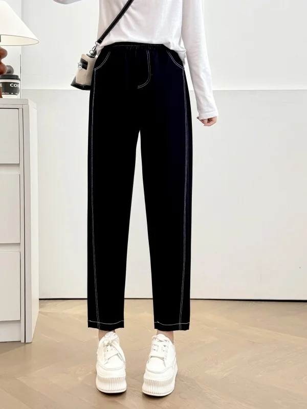 High Waist Straight Leg Jeans plus Size Women's Autumn Fashion Korean Style Slimming Loose Fit Nine-Tenths Harlan Denim
High Waist Straight Leg Jeans plus Size Women's Autumn Fashion Korean Style Slimming Loose Fit Nine-Tenths Harlan Denim
