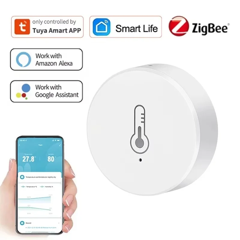 Tuya Smart Thermometer Hygrometer Controller Temperature Humidity Sensor Battery Powered Smart Life APP Control For Alexa Google
Tuya Smart Thermometer Hygrometer Controller Temperature Humidity Sensor Battery Powered Smart Life APP Control For Alexa Google