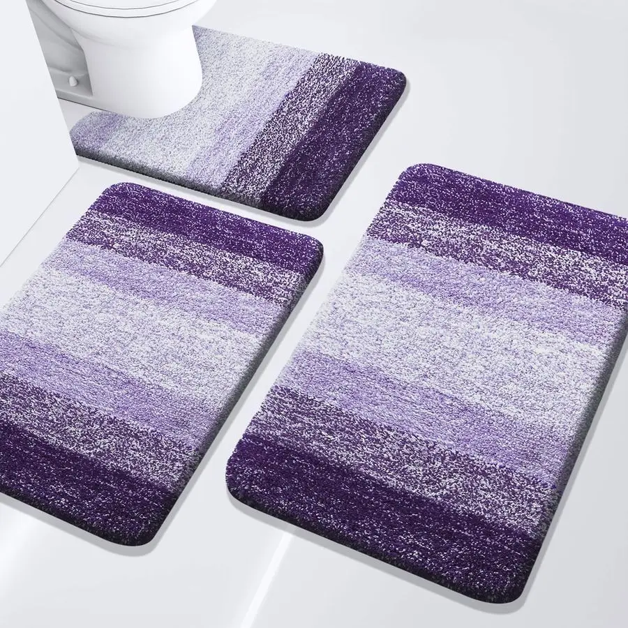 Bathroom Rugs Set 3 Piece, Extra Soft and Absorbent Bath Rugs, Machine Wash Dry Bath Mats for Bathroom, Toilet, Tub and Shower,
Bathroom Rugs Set 3 Piece, Extra Soft and Absorbent Bath Rugs, Machine Wash Dry Bath Mats for Bathroom, Toilet, Tub and Shower,