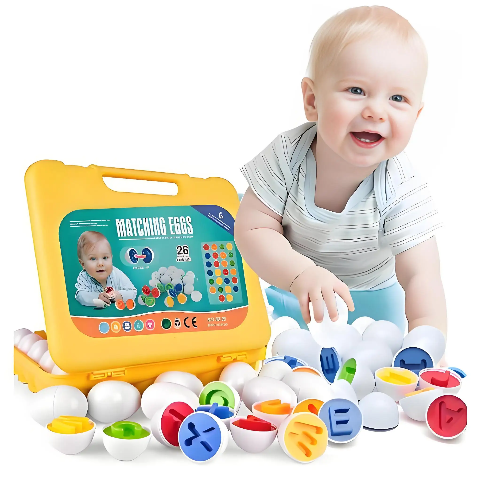 Montessori Educational Toys Letter Matching Eggs Toy 26pcs ABC Alphabet Color Recoginition Sorter Puzzle Games For Baby Toy Eggs
Montessori Educational Toys Letter Matching Eggs Toy 26pcs ABC Alphabet Color Recoginition Sorter Puzzle Games For Baby Toy Eggs