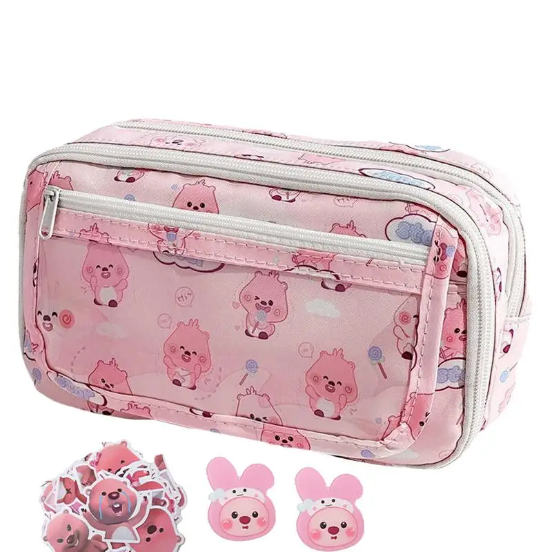 Stationery Bag Cute Cartoon Pencil Case Large Capacity Cartoon Pencil Case Pouch Student Supplies
Stationery Bag Cute Cartoon Pencil Case Large Capacity Cartoon Pencil Case Pouch Student Supplies