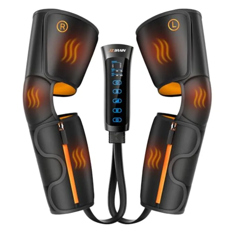 Air Compression Leg Massager with Heat for Calf Knees Thigh Recovery in Black 3 Heat Levels 3 Modes 6 Intensities Sequential Ma
Air Compression Leg Massager with Heat for Calf Knees Thigh Recovery in Black 3 Heat Levels 3 Modes 6 Intensities Sequential Ma