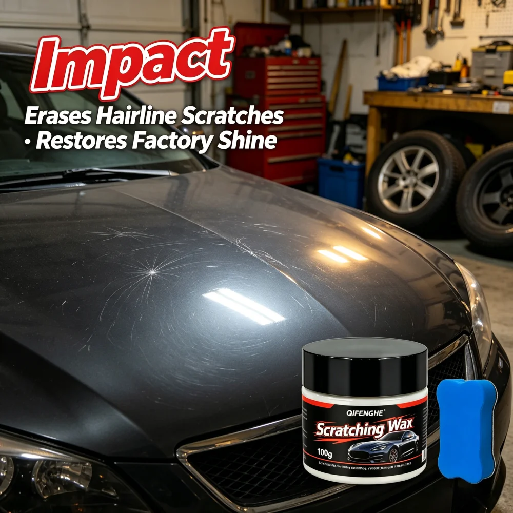 QIFENGHE 100g Car Scratch Repair Wax, Polishing Paste for Paint Scratches, Swirls & Oxidation, Restores Shine
QIFENGHE 100g Car Scratch Repair Wax, Polishing Paste for Paint Scratches, Swirls & Oxidation, Restores Shine