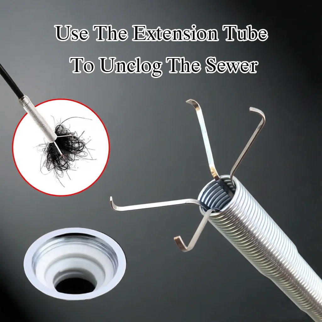 Drain Snake Hair Clog Remover Tool 4-Claw Grabber Plumbing Auger for Bathroom Sink Shower Tub Toilet Kitchen Pipe Cleaning
Drain Snake Hair Clog Remover Tool 4-Claw Grabber Plumbing Auger for Bathroom Sink Shower Tub Toilet Kitchen Pipe Cleaning