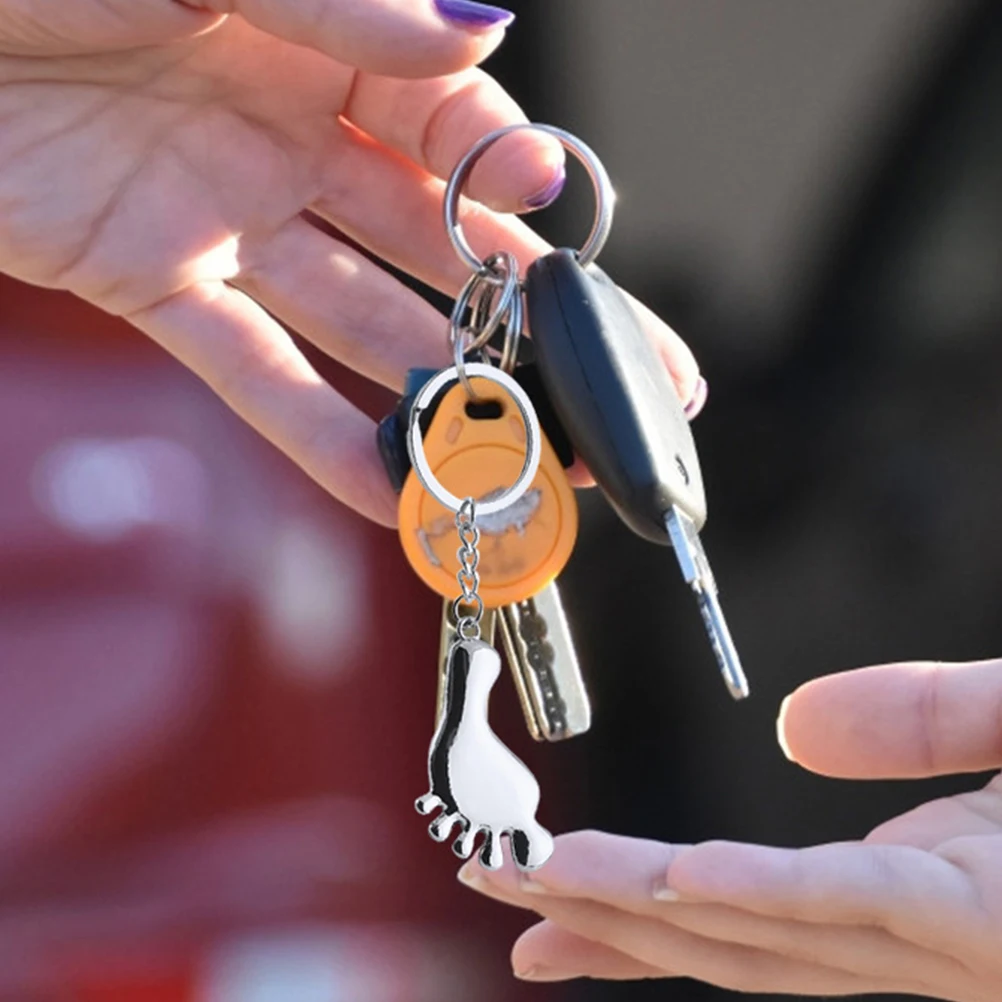 5pcs Metal Keychain Zinc Alloy Foot Shaped Keyring Lightweight Portable Decorative Bag Hanging Key Ring Pendant Key Chain
5pcs Metal Keychain Zinc Alloy Foot Shaped Keyring Lightweight Portable Decorative Bag Hanging Key Ring Pendant Key Chain