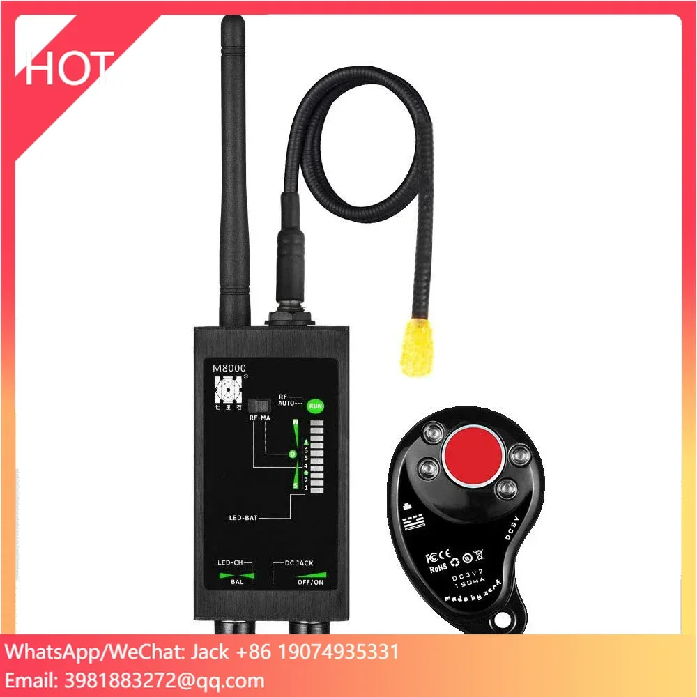High Quality M8000 Wireless Camera GPS Tracker And RF Bug Detector For Cellphones With GSM Network Compatibility
High Quality M8000 Wireless Camera GPS Tracker And RF Bug Detector For Cellphones With GSM Network Compatibility