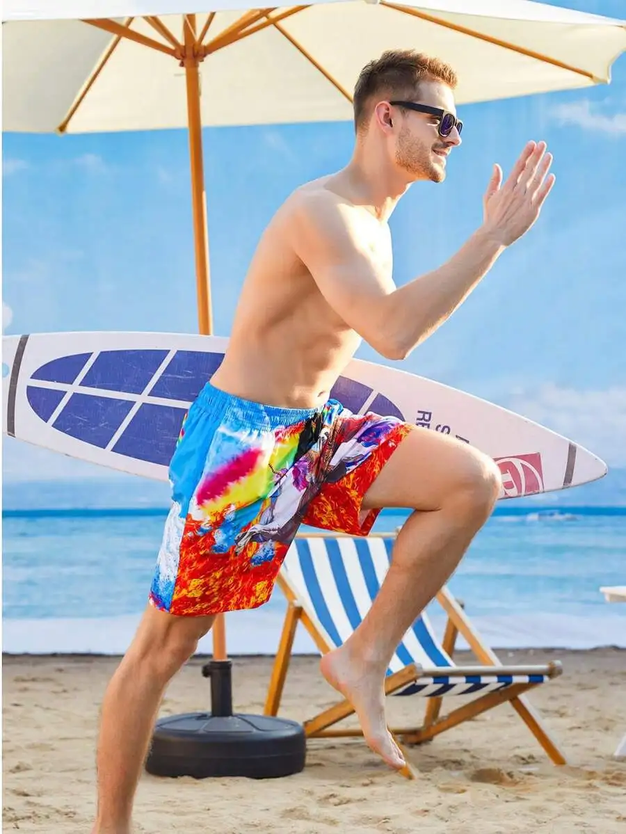 Men Swim Trunks Drawstring Elastic Waist Beach Mesh Bathing Suit
Men Swim Trunks Drawstring Elastic Waist Beach Mesh Bathing Suit