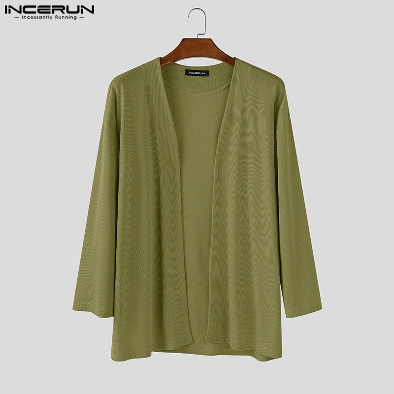INCERUN Men Shirt Solid Color Open Stitch 3/4 Sleeve Loose Casual Male Cardigan Streetwear 2025 Fashion Men Clothing Outerwear
INCERUN Men Shirt Solid Color Open Stitch 3/4 Sleeve Loose Casual Male Cardigan Streetwear 2025 Fashion Men Clothing Outerwear