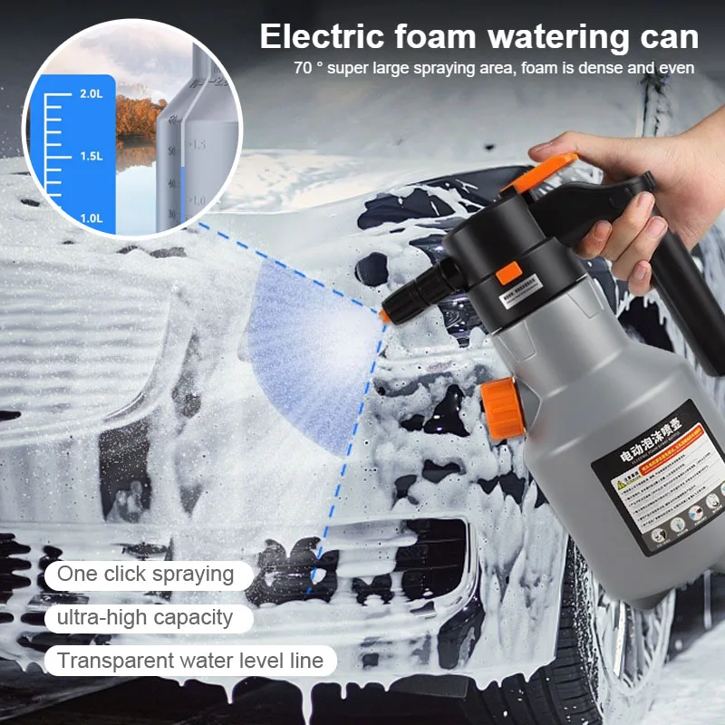 One button startup of high-pressure foam sprayer electric pneumatic spray car cleaning household large capacity watering kettle
One button startup of high-pressure foam sprayer electric pneumatic spray car cleaning household large capacity watering kettle