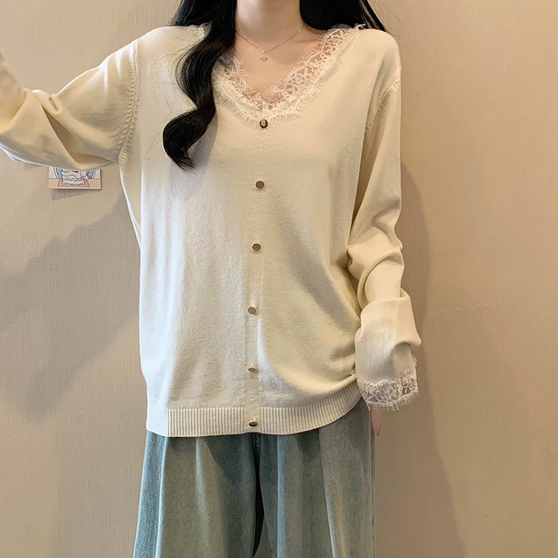 Lace Knit Sweater Knitwear Women Vintage Elegant Fashion Ladies Pullover Tops Autumn Long Sleeve Jumpers Tees Oversized
Lace Knit Sweater Knitwear Women Vintage Elegant Fashion Ladies Pullover Tops Autumn Long Sleeve Jumpers Tees Oversized