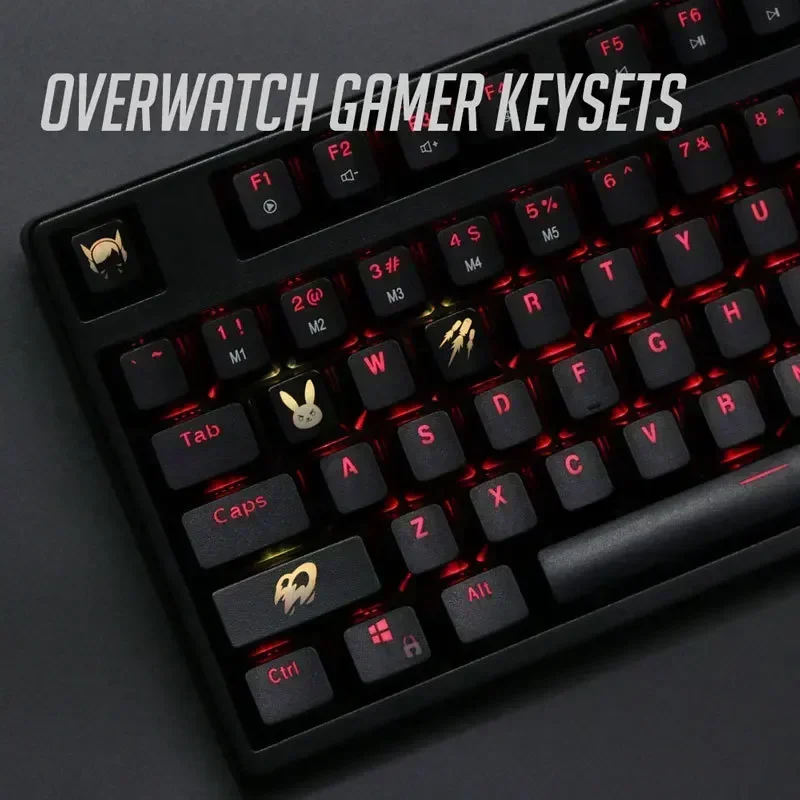 4 pcs/set keysets backlight OW key caps ABS etched Keycap shine-through for Overwatch gamer Mechanical Keyboard ANSI black
4 pcs/set keysets backlight OW key caps ABS etched Keycap shine-through for Overwatch gamer Mechanical Keyboard ANSI black