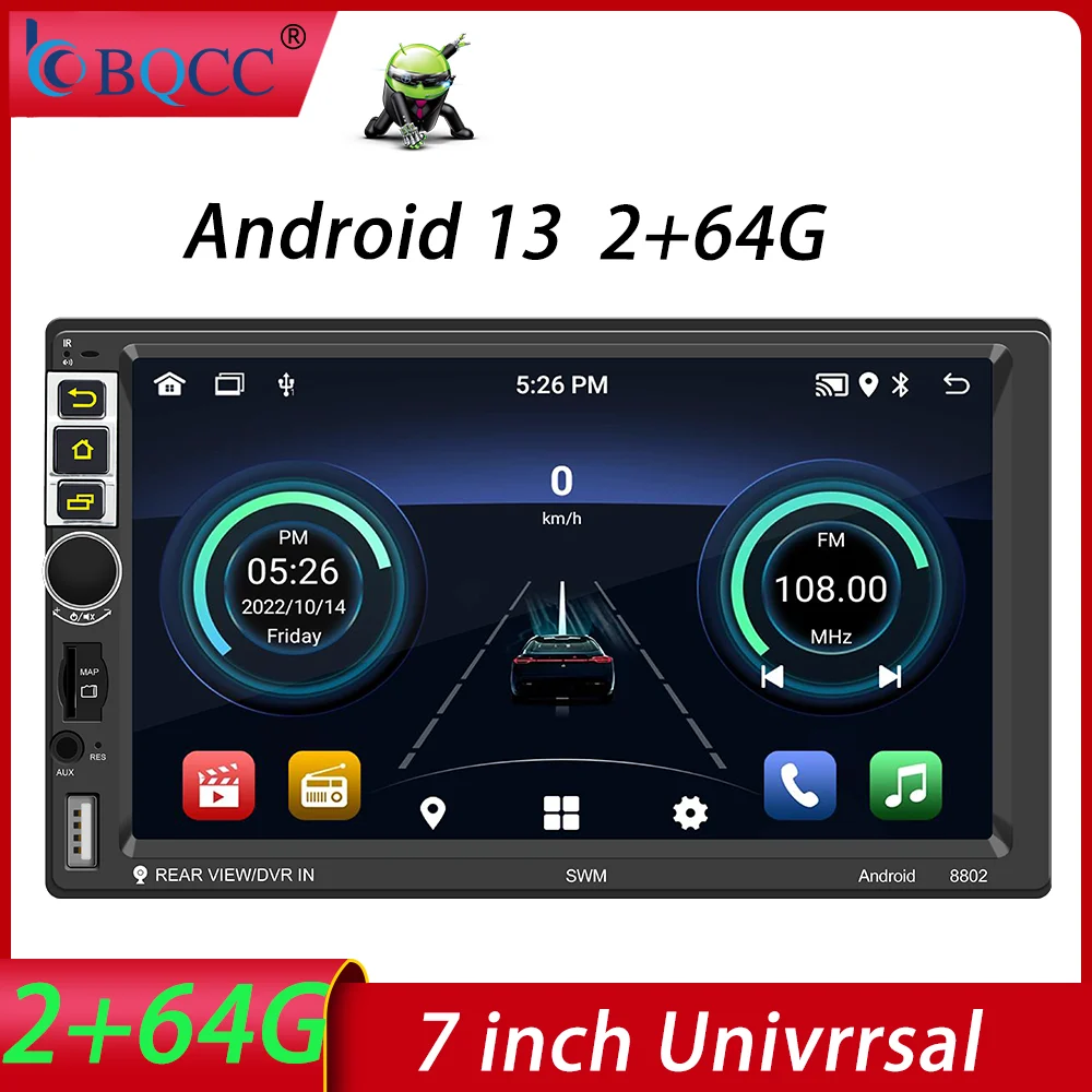 BQCC MP5 Audio Player 7inch 2Din Universal Car Radio Stereo Multimedia Touch Screen Projection USB AUX TF Carplay Android Auto
BQCC MP5 Audio Player 7inch 2Din Universal Car Radio Stereo Multimedia Touch Screen Projection USB AUX TF Carplay Android Auto