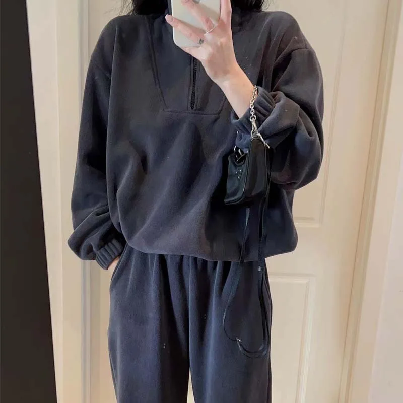 Spring Autumn Women O-neck Sweatshirts+Pants 2Pcs Suits Solid Color Clothing Sets Slim Fit Fashion Outfits Casual Sportswear
Spring Autumn Women O-neck Sweatshirts+Pants 2Pcs Suits Solid Color Clothing Sets Slim Fit Fashion Outfits Casual Sportswear
