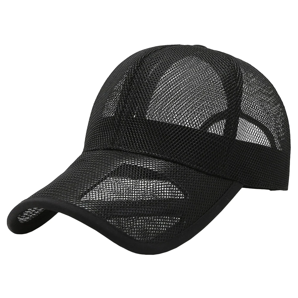 Mesh Baseball Cap Sun Hat for Men Women Black Outdoor Sports Adjustable Breathable Hats Adults Peaked Caps Summer
Mesh Baseball Cap Sun Hat for Men Women Black Outdoor Sports Adjustable Breathable Hats Adults Peaked Caps Summer