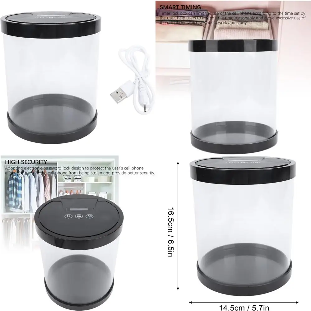 Kitchen Safe Timed Locking Container - Plastic Timer Security Box for Food Storage
Kitchen Safe Timed Locking Container - Plastic Timer Security Box for Food Storage