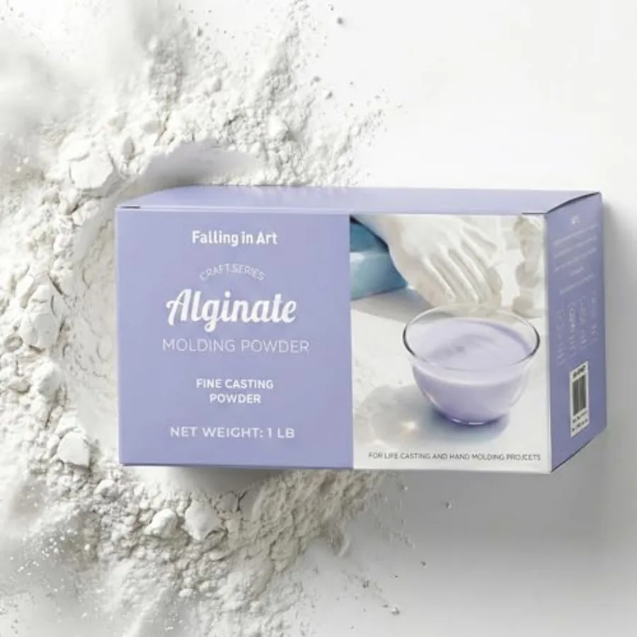 Falling in Art Alginate Molding Powder, 1 Lb Hand Casting Kit Refill, Non-Toxic Alginate Material for Craft, Keepsake, Annivers
Falling in Art Alginate Molding Powder, 1 Lb Hand Casting Kit Refill, Non-Toxic Alginate Material for Craft, Keepsake, Annivers