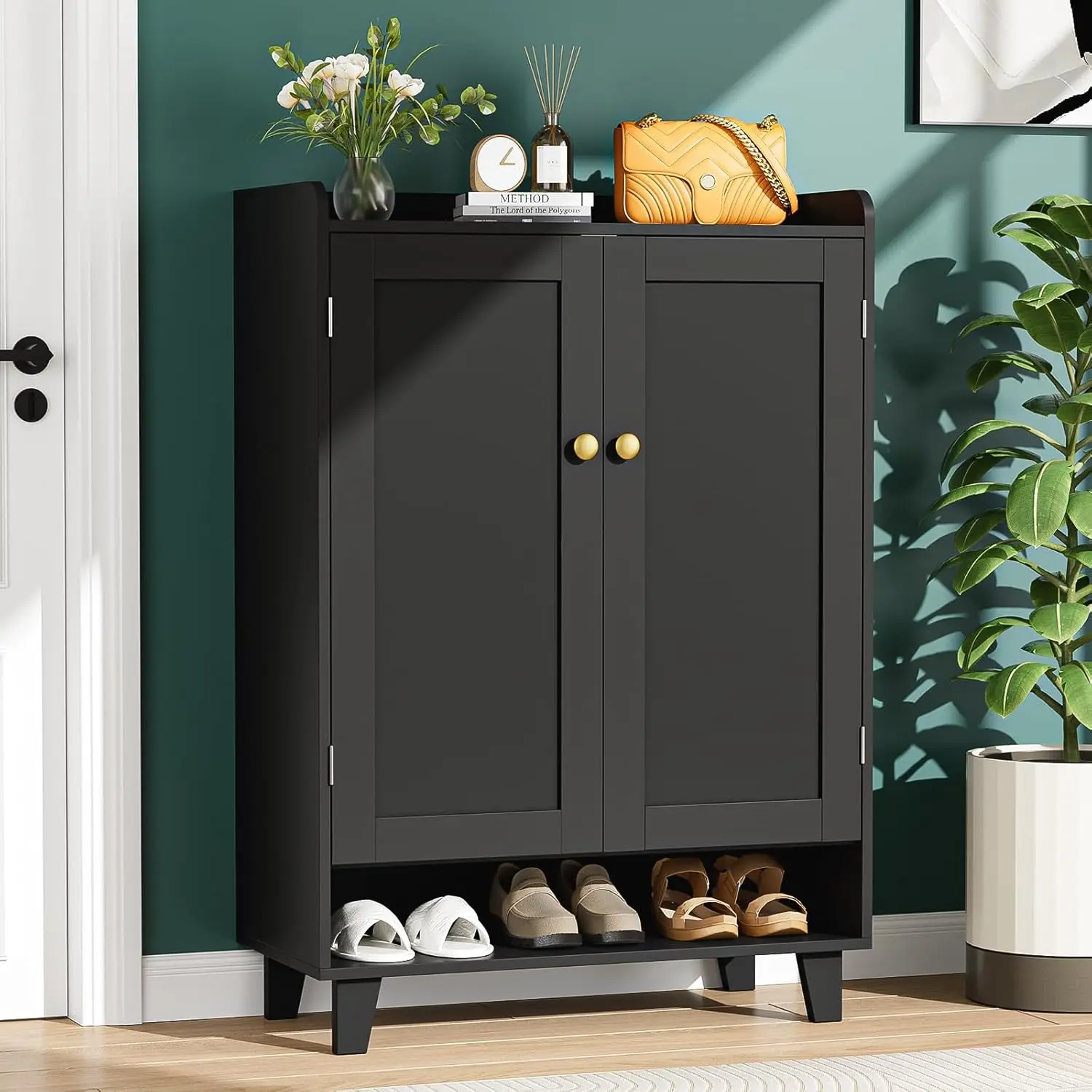 Flat-Shelf Shoe Cabinet with Doors,6-Tier Shoes Storage Cabinet with Adjustable Shelves,Wooden Shoe Rack Shoes Storag
Flat-Shelf Shoe Cabinet with Doors,6-Tier Shoes Storage Cabinet with Adjustable Shelves,Wooden Shoe Rack Shoes Storag