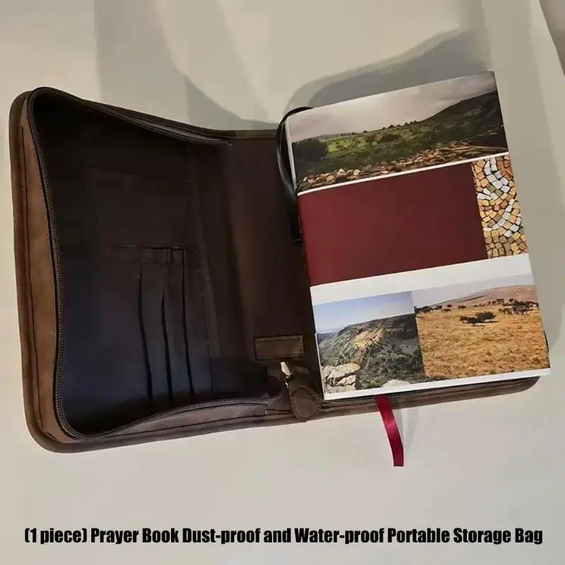 Prayer Book Storage Bag PU Leather Book Case with Full Closure and Carry Handle for Worship Travel and Home Use 87HA
Prayer Book Storage Bag PU Leather Book Case with Full Closure and Carry Handle for Worship Travel and Home Use 87HA
