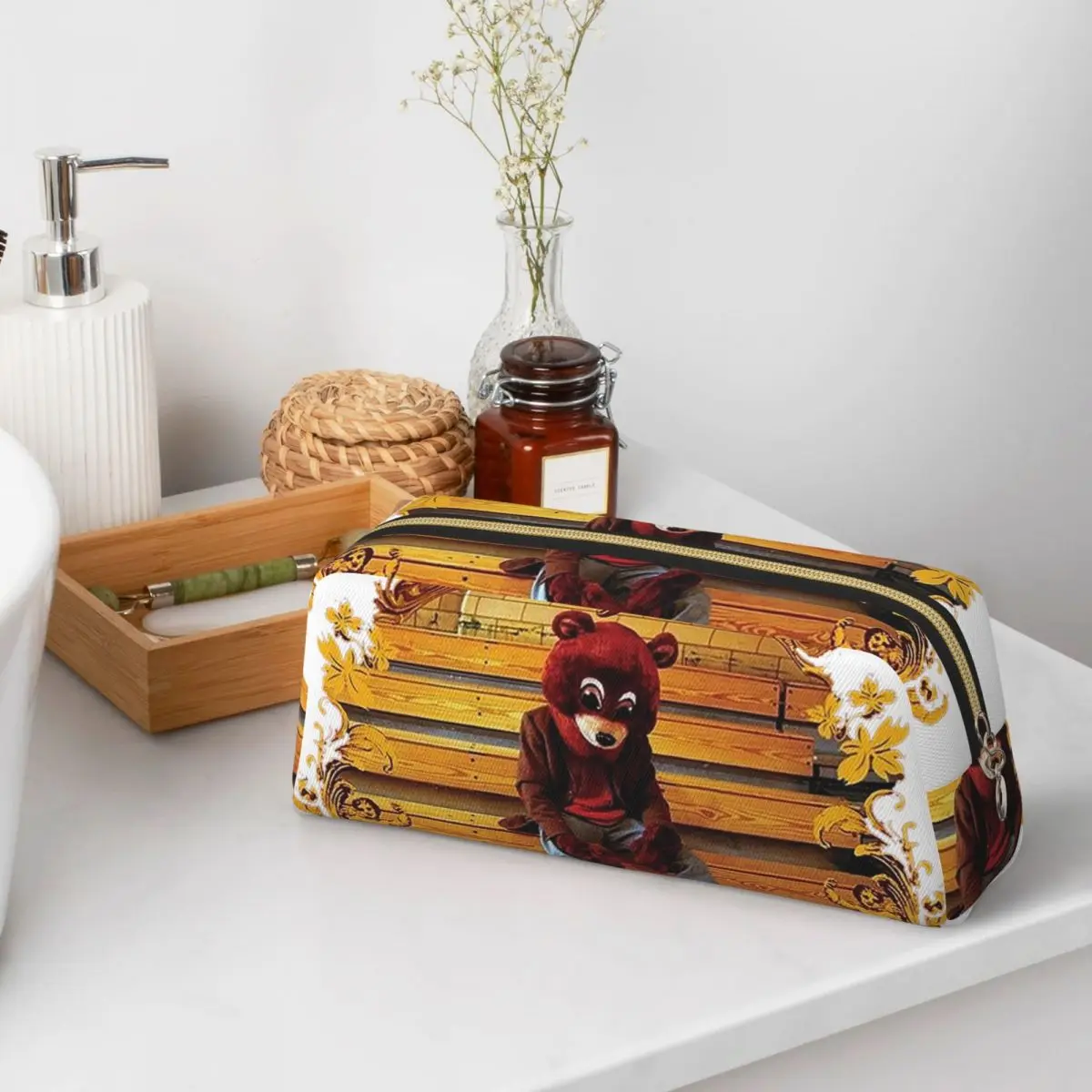 Kanye West Dropout Bear Chicago Vintage Graduation Pencil Cases for Students
Kanye West Dropout Bear Chicago Vintage Graduation Pencil Cases for Students