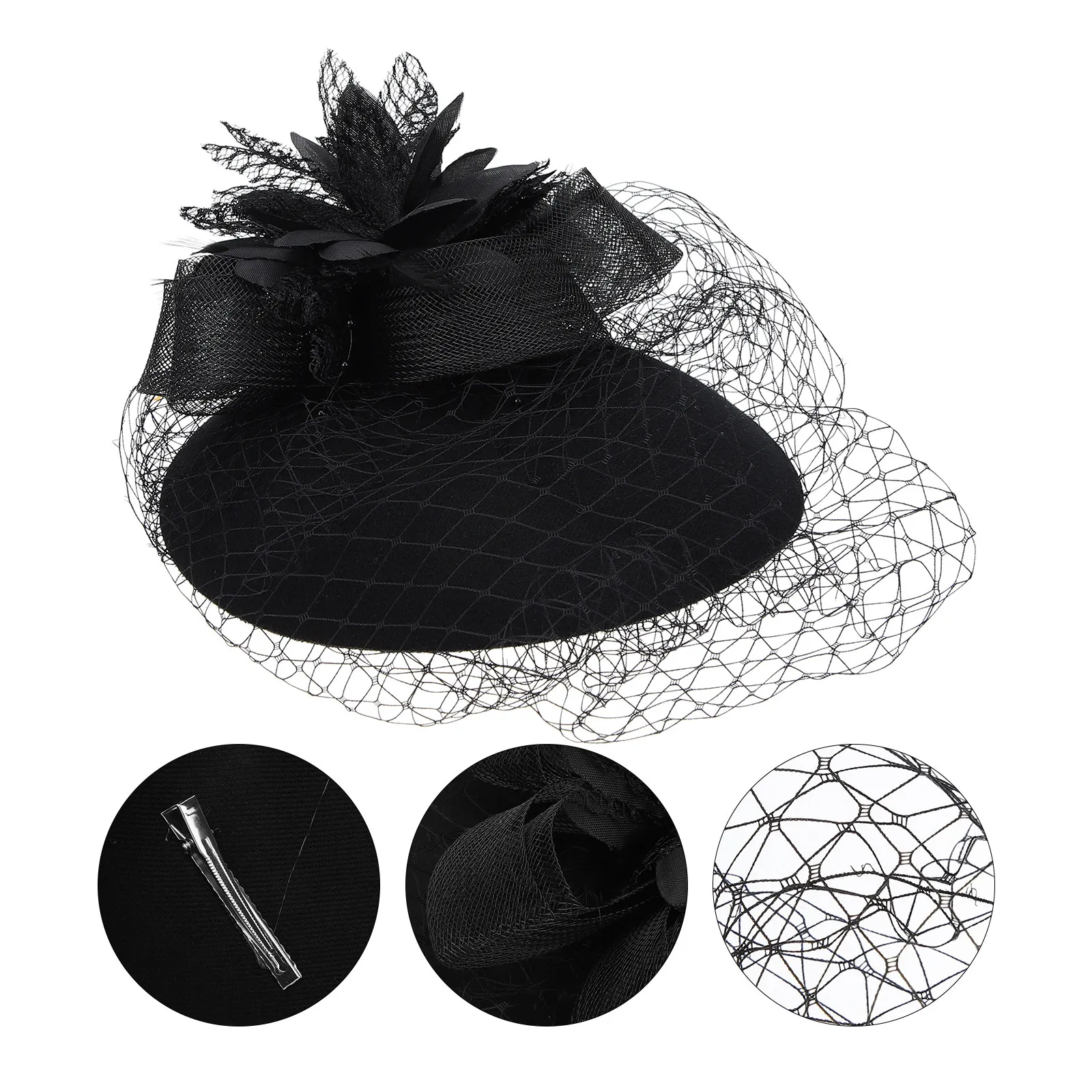 Bride Fascinator Hat Elegant Veil Headband for Wedding Tea Party Banquet Anniversary Cosplay Performance Women Fascinators
Bride Fascinator Hat Elegant Veil Headband for Wedding Tea Party Banquet Anniversary Cosplay Performance Women Fascinators