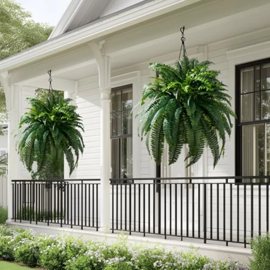 Artificial Boston Fern Plants 2 Pack 38 Leaves 33'' Large Artificial Ferns Realistic Fake Hanging Ferns Faux Greenery for Indoo
Artificial Boston Fern Plants 2 Pack 38 Leaves 33'' Large Artificial Ferns Realistic Fake Hanging Ferns Faux Greenery for Indoo