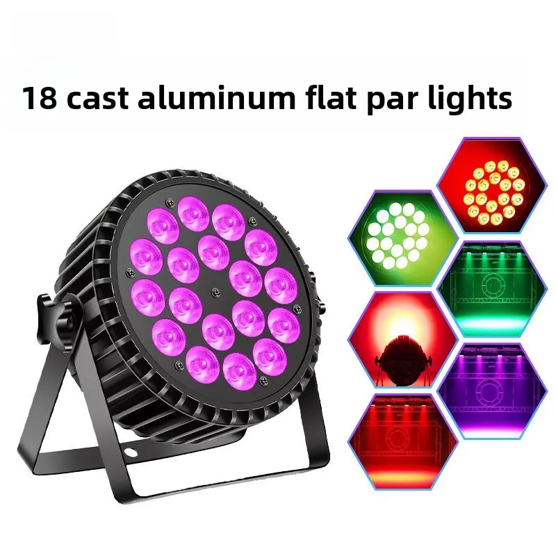 Customized 18 cast aluminum flat Pa light bar wedding KTV disco atmosphere indoor beam of light effect stage lighting
Customized 18 cast aluminum flat Pa light bar wedding KTV disco atmosphere indoor beam of light effect stage lighting