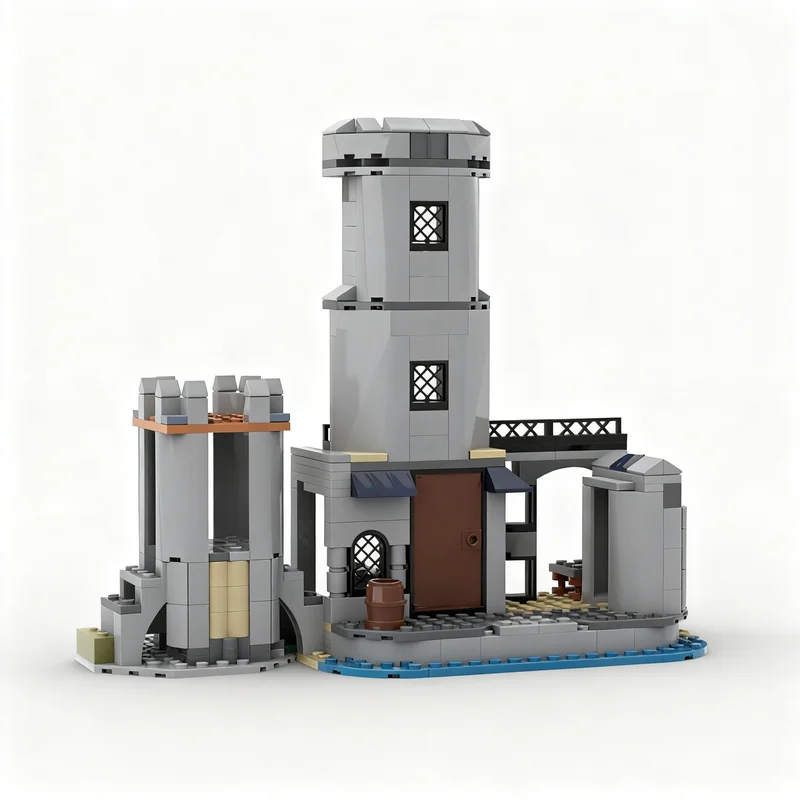 310PCS MOC Medieval Castle Dockside Tower Model Custom Building Blocks Architecture DIY Assembly Display Gift Collectible Set
310PCS MOC Medieval Castle Dockside Tower Model Custom Building Blocks Architecture DIY Assembly Display Gift Collectible Set