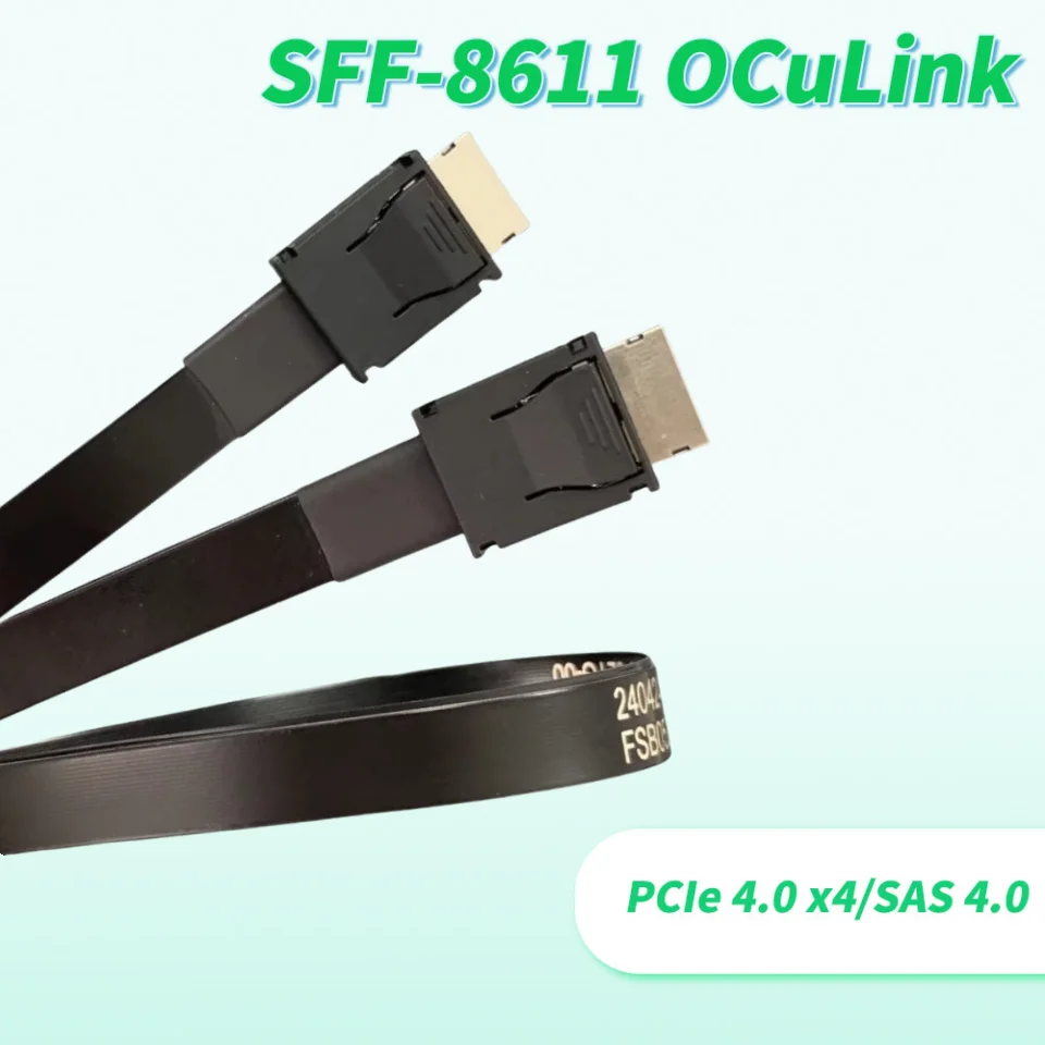 ADT PCI-E 4.0 X4 SFF-8611 Male FFC Oculink Extension Cable External GPU Dock Graphics Card SSD PC Server OCuLink SFF8611 Adapter
ADT PCI-E 4.0 X4 SFF-8611 Male FFC Oculink Extension Cable External GPU Dock Graphics Card SSD PC Server OCuLink SFF8611 Adapter