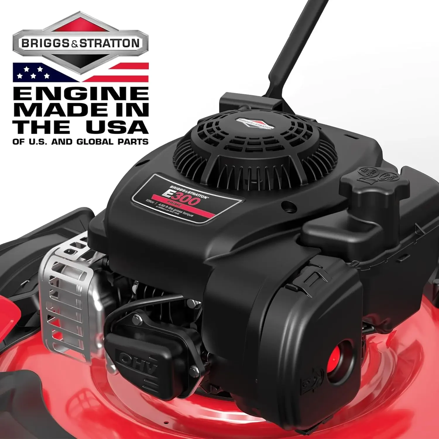 21 in. Gas Lawn Mower, 125cc Briggs and Stratton E300 Engine, 2-in-1 Mulching and Side Discharge
21 in. Gas Lawn Mower, 125cc Briggs and Stratton E300 Engine, 2-in-1 Mulching and Side Discharge