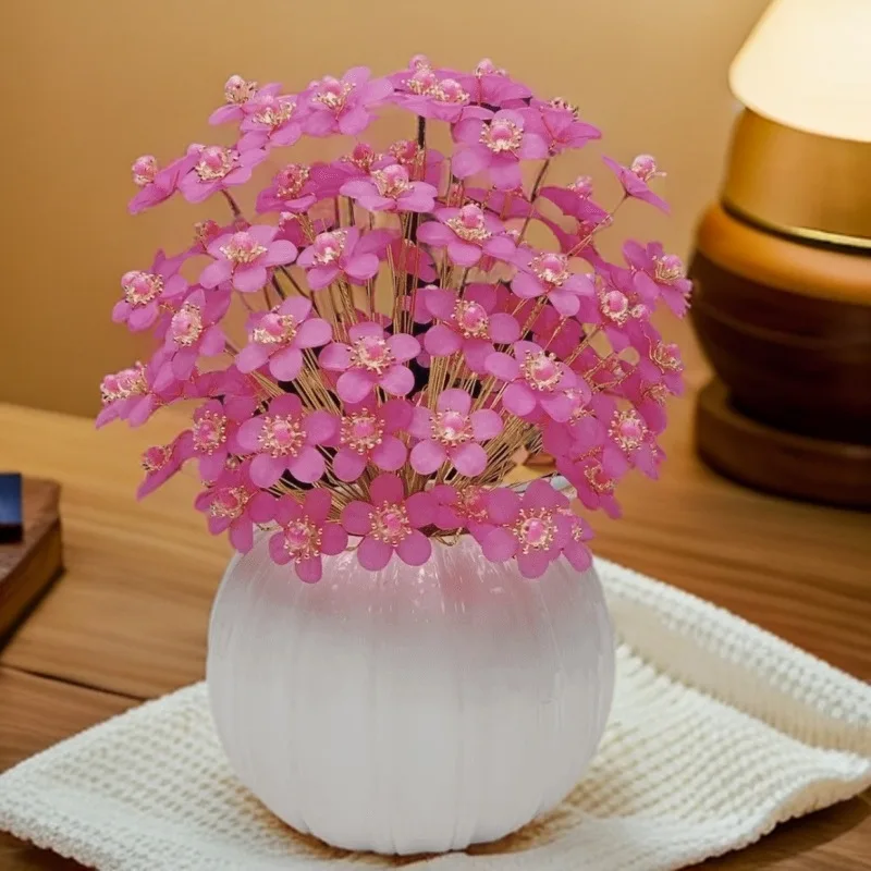 Hand-woven bouquet Pink Red imitation flower Diy beaded material package without vase living room tabletop decorative flowers
Hand-woven bouquet Pink Red imitation flower Diy beaded material package without vase living room tabletop decorative flowers