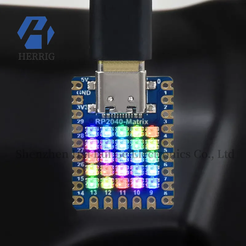 RP2040-Matrix Microcontroller Motherboard Raspberry Pi RP2040 RGB LED Light Dual-Core Development Board
RP2040-Matrix Microcontroller Motherboard Raspberry Pi RP2040 RGB LED Light Dual-Core Development Board