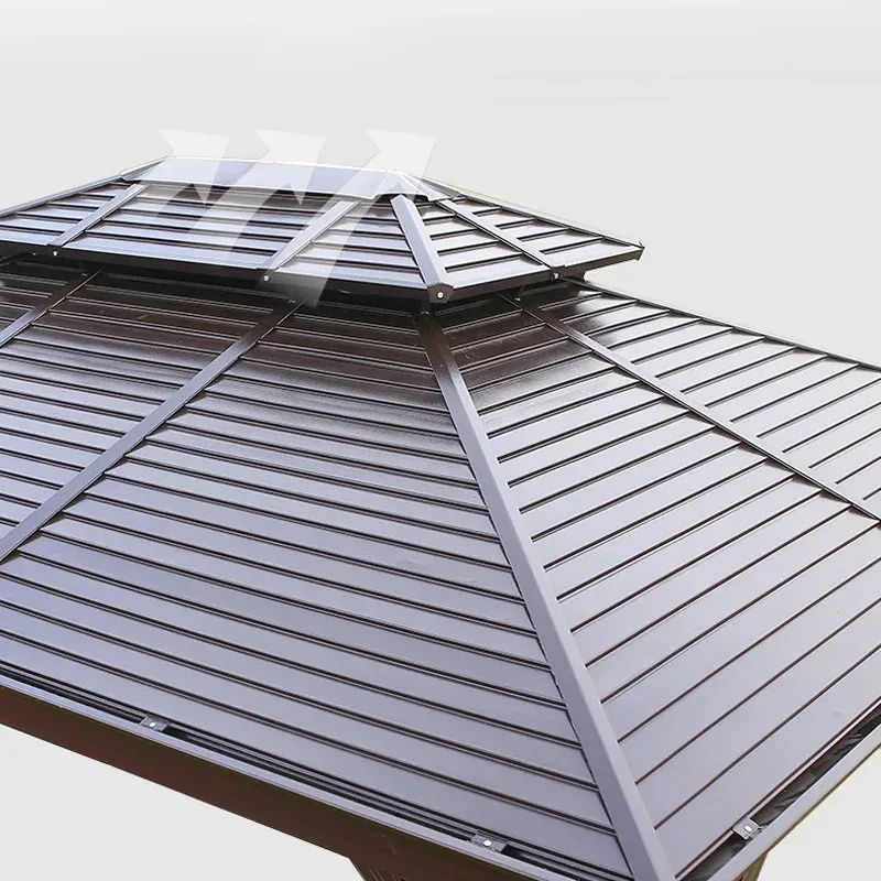 【Premium】 Aluminum Gazebo Hard , Waterproof Double Roof Outdoor Garden Pergola Pavilion, Heavy Metal Patio Sun Shade Shelter
【Premium】 Aluminum Gazebo Hard , Waterproof Double Roof Outdoor Garden Pergola Pavilion, Heavy Metal Patio Sun Shade Shelter