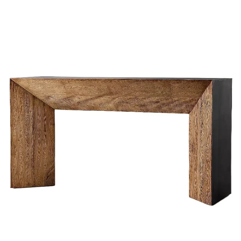 Italian light luxury minimalist entrance table, new living room solid wood against the wall, modern small apartment household hi 
Italian light luxury minimalist entrance table, new living room solid wood against the wall, modern small apartment household hi