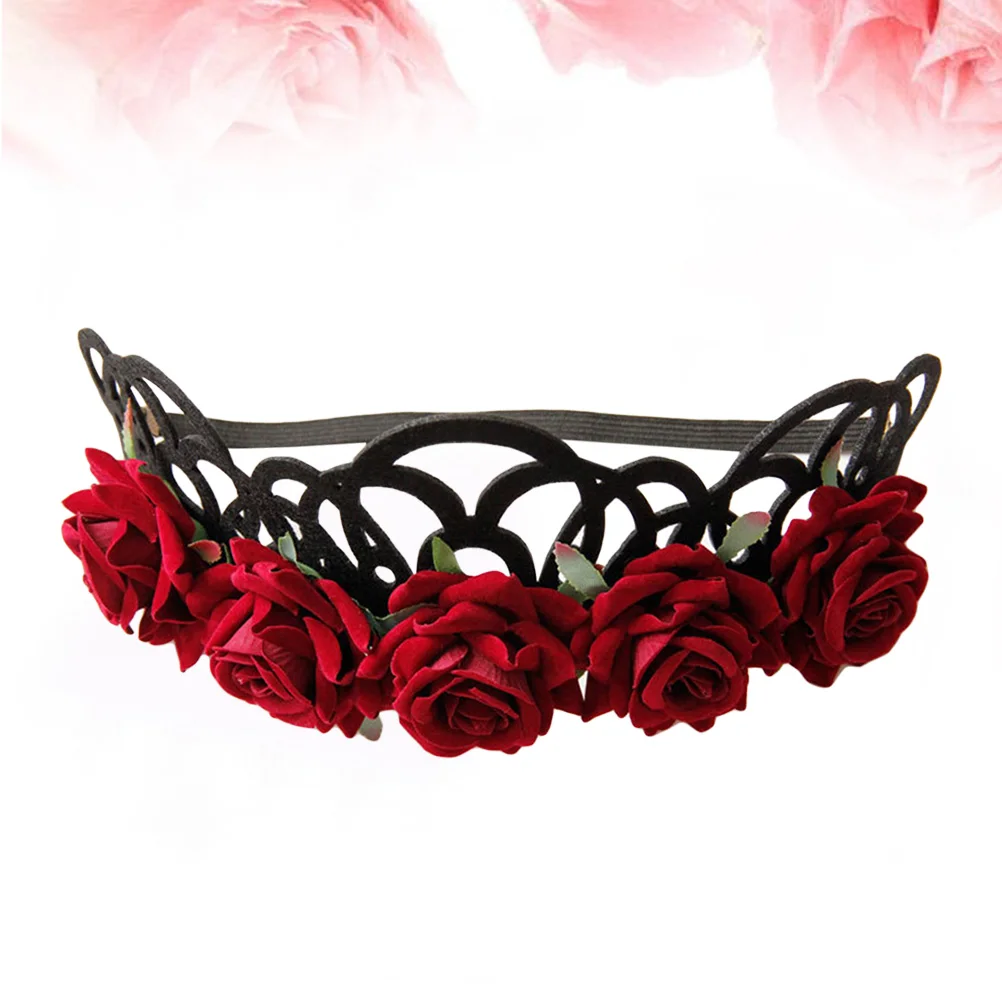 Floral Headband with 5 Artificial Roses Elastic Adjustable for Wedding Party Photo Prop Red Color Hair Accessories
Floral Headband with 5 Artificial Roses Elastic Adjustable for Wedding Party Photo Prop Red Color Hair Accessories