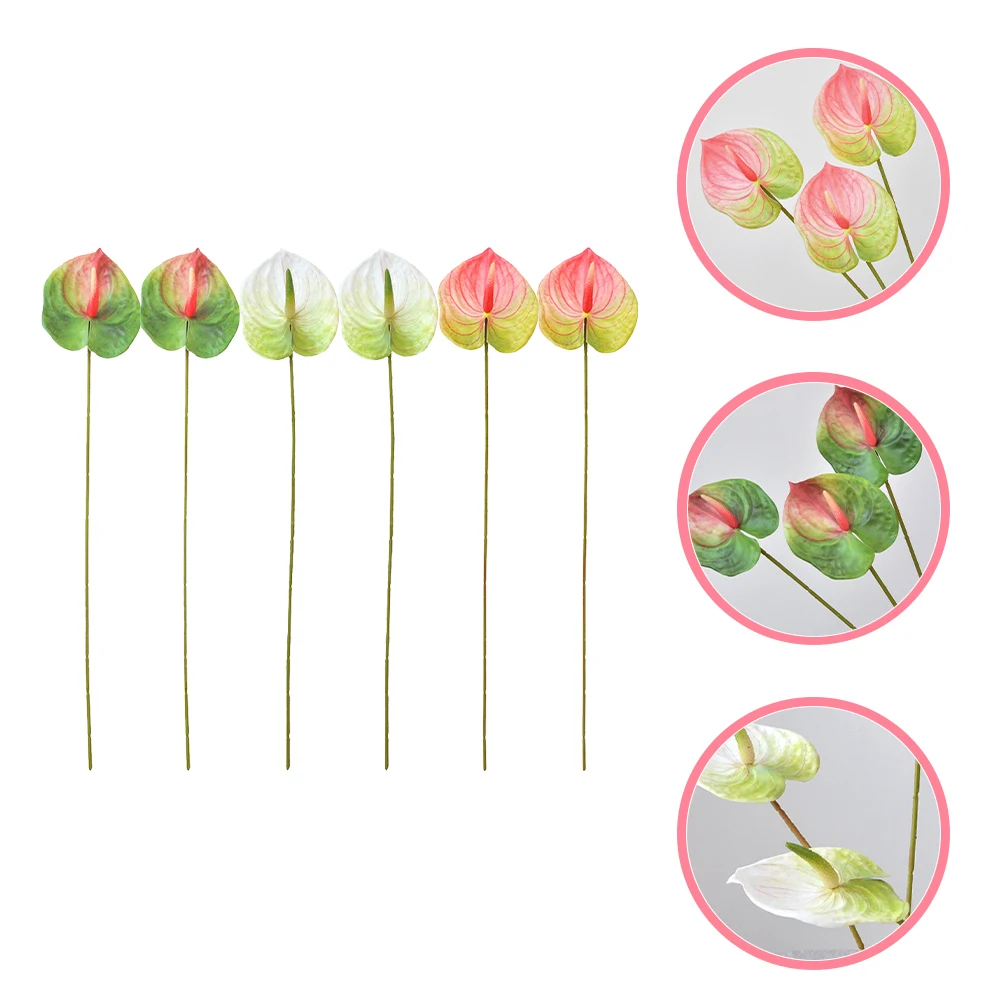 6 Pcs Artificial Flowers Bouquet Fake Injection Molding Decoration Faux Floral Stems
6 Pcs Artificial Flowers Bouquet Fake Injection Molding Decoration Faux Floral Stems