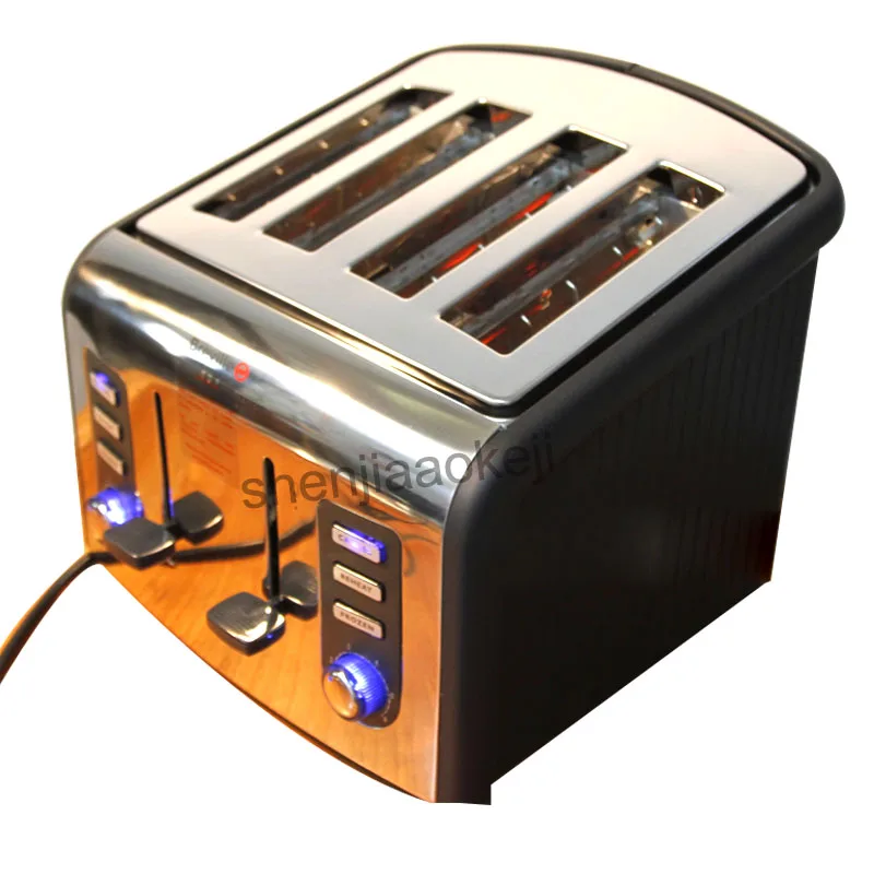Stainless steel 4slices Toaster automatic toaster CFDQ004 electric oven toaster breakfast machine Baking Heating bread machine
Stainless steel 4slices Toaster automatic toaster CFDQ004 electric oven toaster breakfast machine Baking Heating bread machine