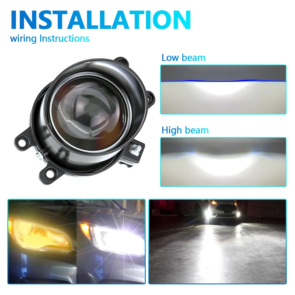 3.0 Inch Bi LED Projector Lens Headlight High Low Beam 6000K 3000K Universal 12V Automotive Lighting for Car Motorcycle Truck
3.0 Inch Bi LED Projector Lens Headlight High Low Beam 6000K 3000K Universal 12V Automotive Lighting for Car Motorcycle Truck