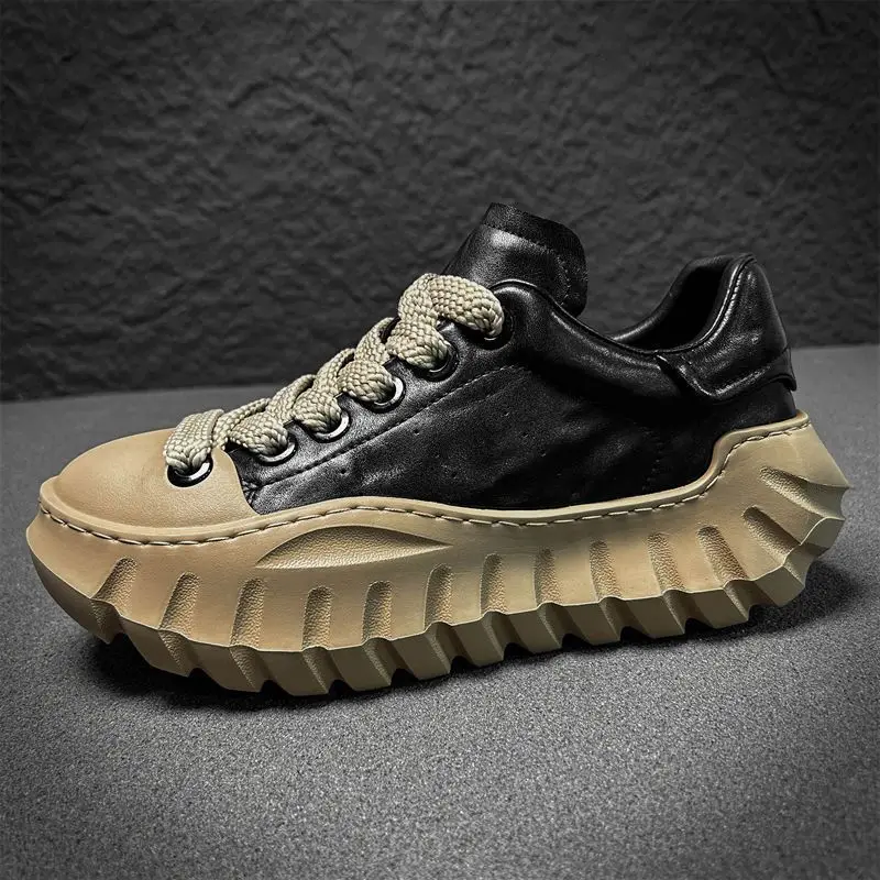 New Retro Luxury leather men's shoes Design Original brand Platform lace-up casual shoes Man Fashion comfort sneaker
New Retro Luxury leather men's shoes Design Original brand Platform lace-up casual shoes Man Fashion comfort sneaker