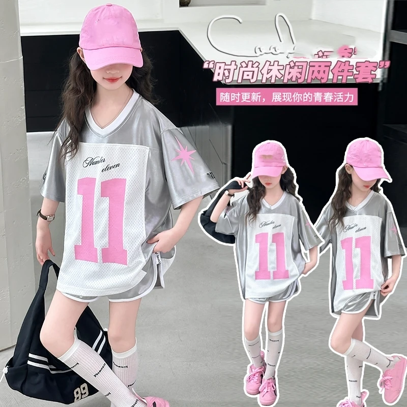 Girl Knitted Set Summer Printed T-shirt+Shorts 2-piece Casual Sports Set Suitable for Girls Aged 6-16 Summer Street Wear
Girl Knitted Set Summer Printed T-shirt+Shorts 2-piece Casual Sports Set Suitable for Girls Aged 6-16 Summer Street Wear