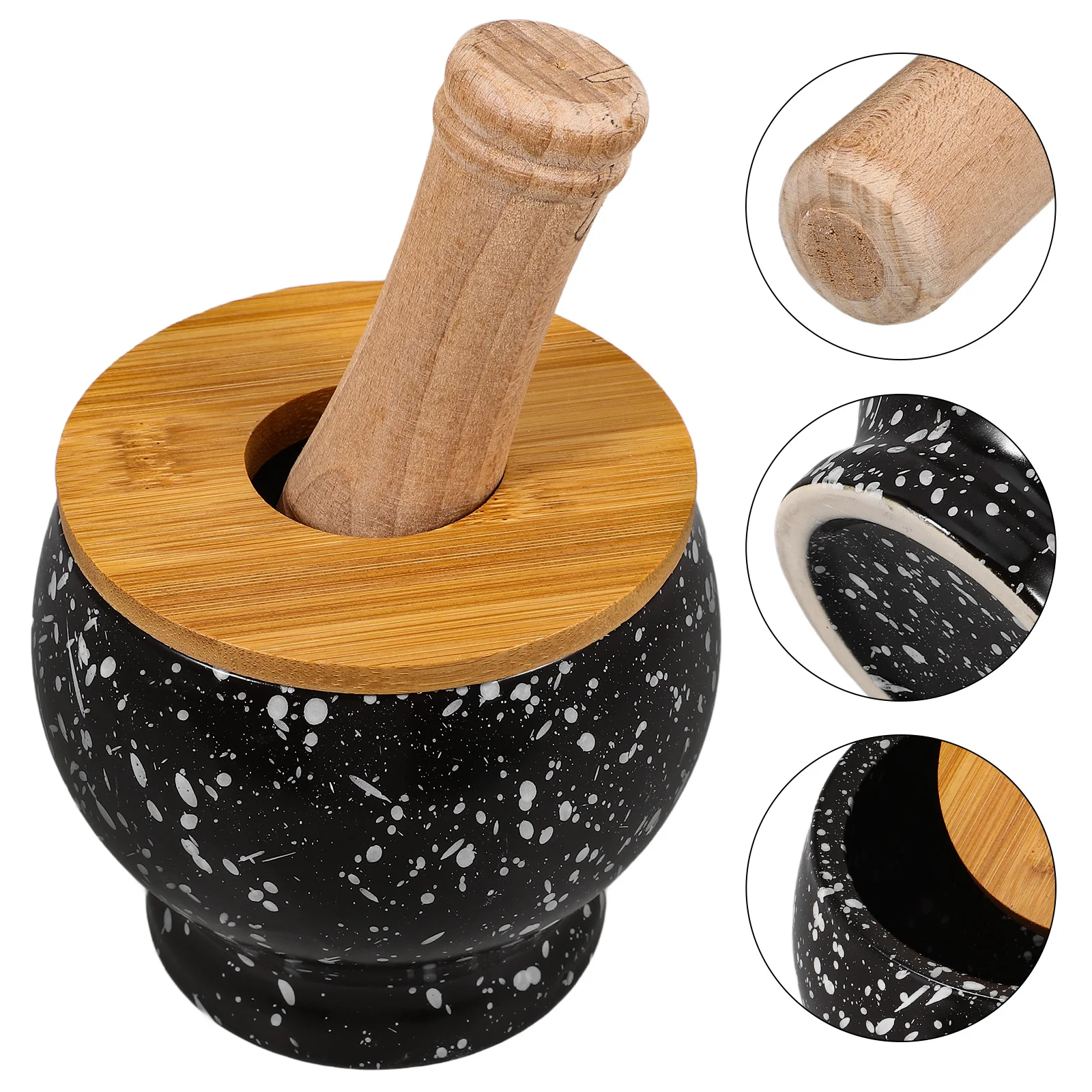 1Set Ceramic Garlic Pestle Set Kitchen Grinding Bowl for Garlic Spices Pills Crusher Household Use Pills Pot
1Set Ceramic Garlic Pestle Set Kitchen Grinding Bowl for Garlic Spices Pills Crusher Household Use Pills Pot