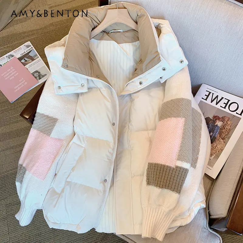 Women's Hooded Cotton Jacket New Winter Design Sense Niche Mid-Length Loose Padded Jacket Ladies Casual Parkas Jackets Female
Women's Hooded Cotton Jacket New Winter Design Sense Niche Mid-Length Loose Padded Jacket Ladies Casual Parkas Jackets Female
