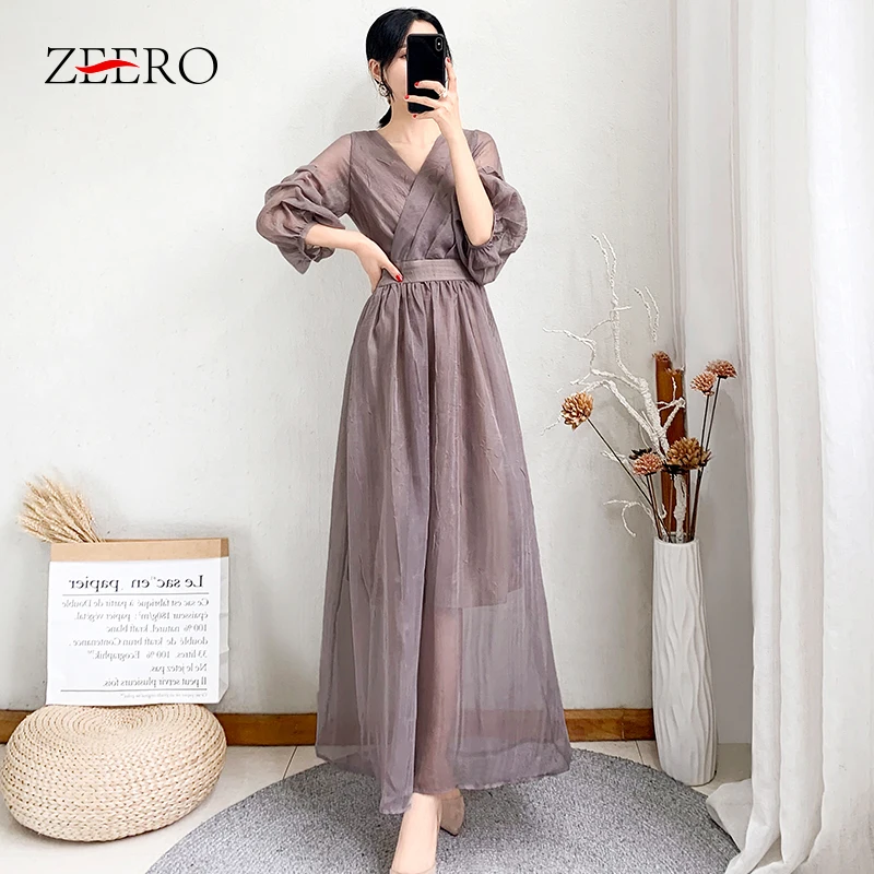 New Summer Women Sexy Half Sleeve V Neck Mesh Dress Elegant Female Casual Vintage Maxi Party Dress Vestido Feminino
New Summer Women Sexy Half Sleeve V Neck Mesh Dress Elegant Female Casual Vintage Maxi Party Dress Vestido Feminino