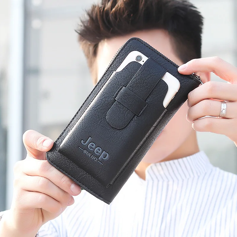 Men's Long Zipper Wallet Korean Style Trendy Fashionable ManPUClutch Simple Casual Clutch Youth Mobile Phone Bag
Men's Long Zipper Wallet Korean Style Trendy Fashionable ManPUClutch Simple Casual Clutch Youth Mobile Phone Bag