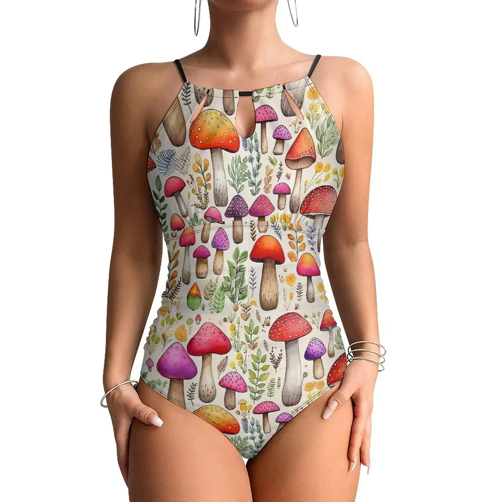 Mushrooms Forest Swimsuit Sexy Colorful Print Female Swimwear One Piece Fashion Bodysuit Sport Push Up High Cut Monokini
Mushrooms Forest Swimsuit Sexy Colorful Print Female Swimwear One Piece Fashion Bodysuit Sport Push Up High Cut Monokini