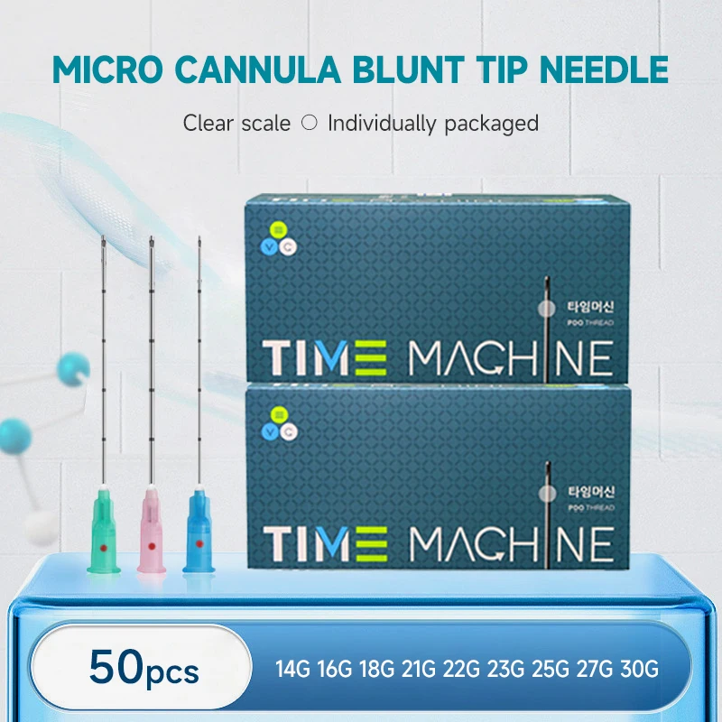 Micro cannula 25g 50mm box Disposable Blunt-tip canula 22g×50mm For Hyaluronic Acid Fillers
Micro cannula 25g 50mm box Disposable Blunt-tip canula 22g×50mm For Hyaluronic Acid Fillers