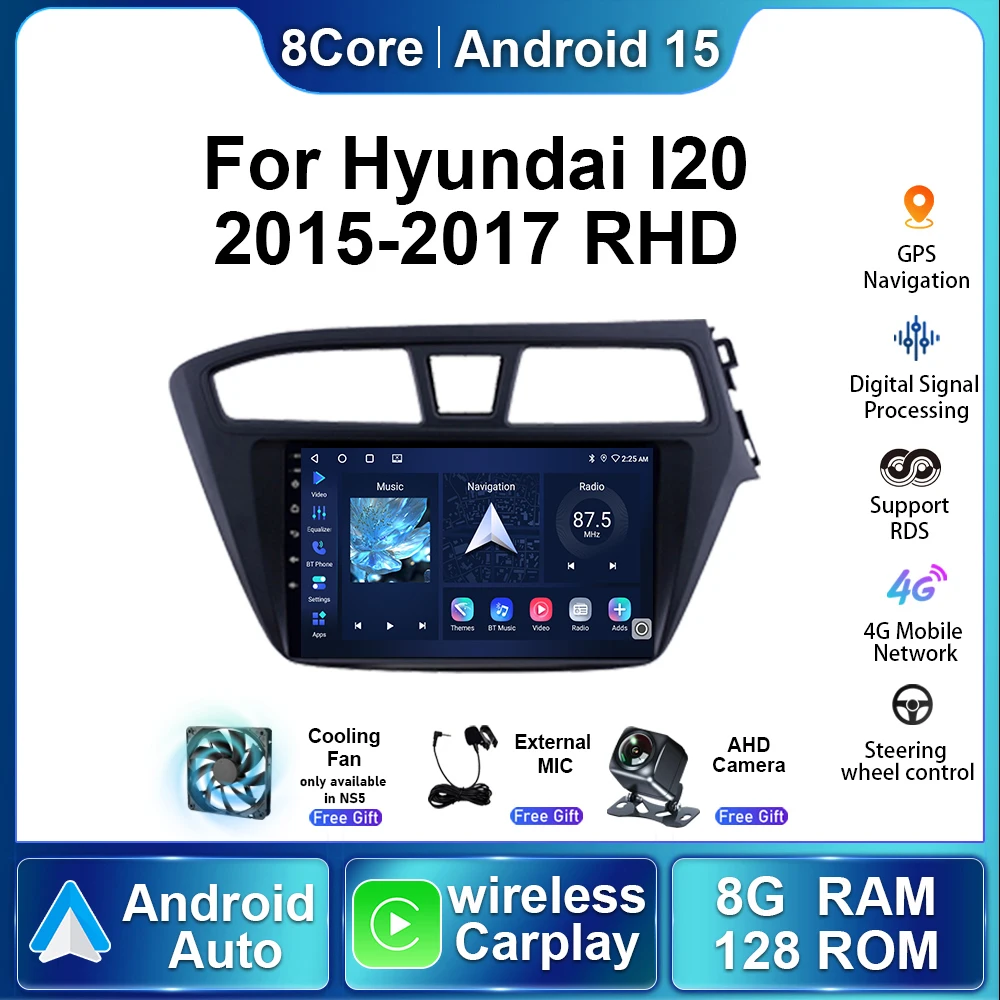 For HYUNDAI i20 RHD 2015 2016 2017 9"Inch Android15 Auto Car Radio Multimedia Player Touch Headend Screen GPS Navigation Carplay
For HYUNDAI i20 RHD 2015 2016 2017 9"Inch Android15 Auto Car Radio Multimedia Player Touch Headend Screen GPS Navigation Carplay