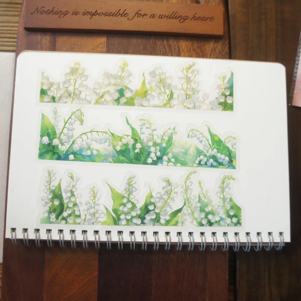 10 Pcs Border with Blooming Flowers Design PVC Sticker Scrapbooking Background Creative Gift Use
10 Pcs Border with Blooming Flowers Design PVC Sticker Scrapbooking Background Creative Gift Use